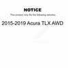 Kugel Front Rear Wheel Bearing And Hub Assembly Kit For 2015-2019 Acura TLX AWD K70-101691